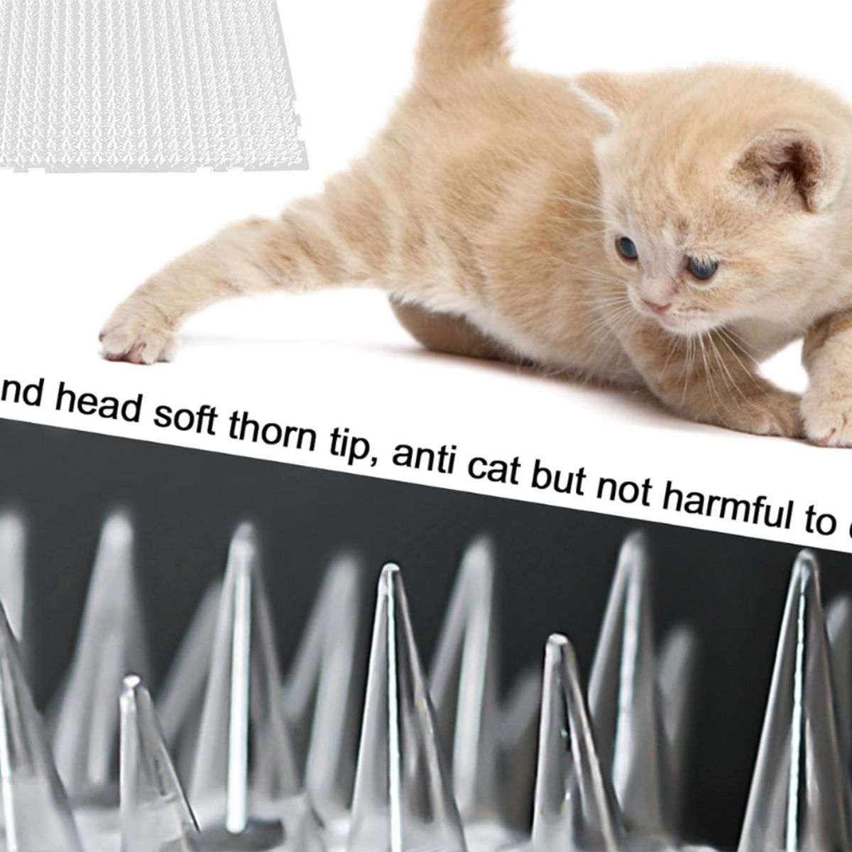 GENERICO - Pack de 8 Alfombrillas Con Púas Para Gatos