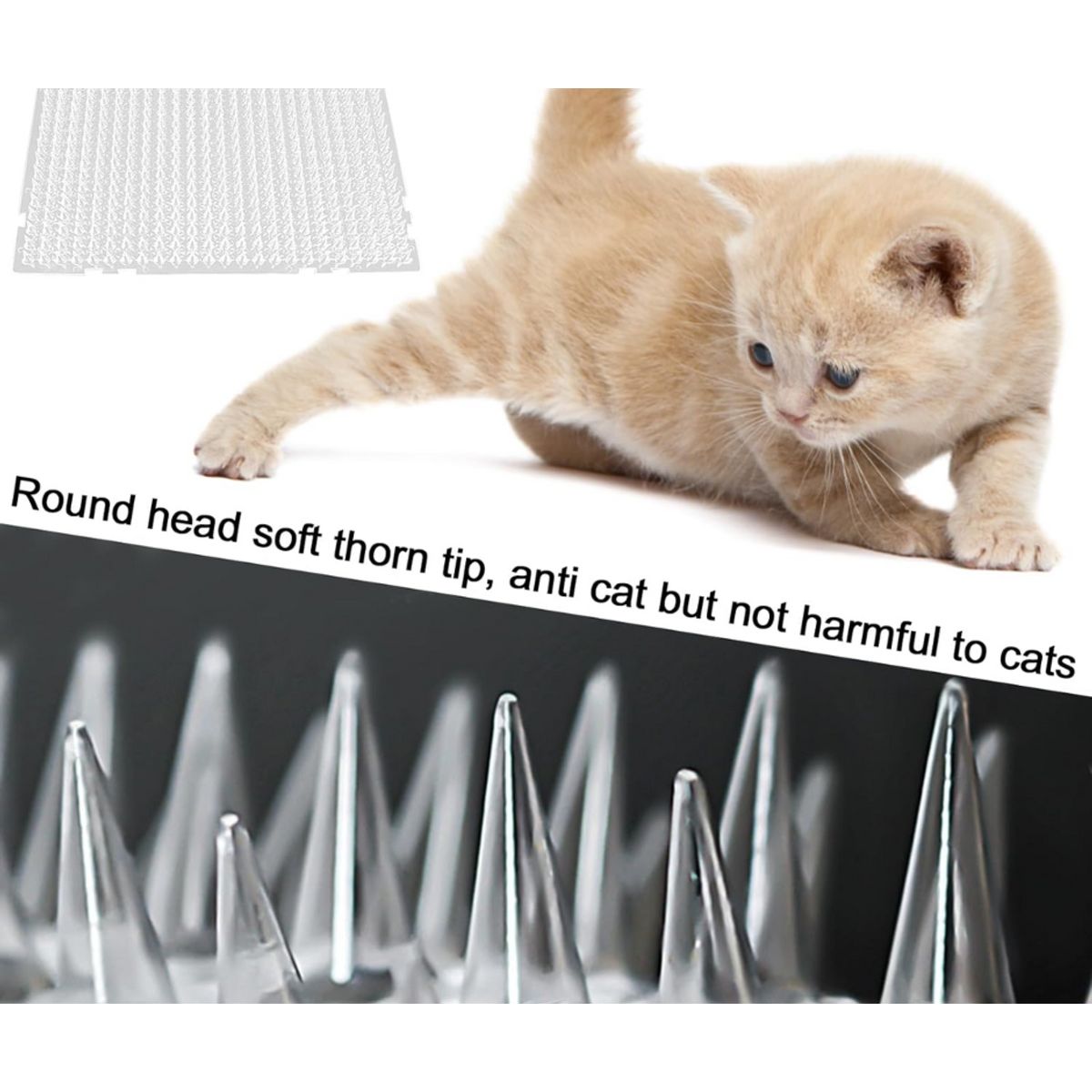 GENERICO - Pack de 8 Alfombrillas Con Púas Para Gatos