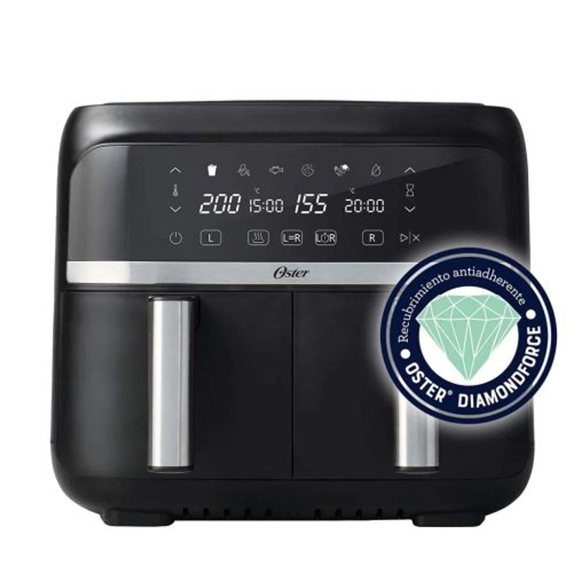 OSTER - Freidora de Aire Oster® Dual 76L CKSTAF7MCDDF