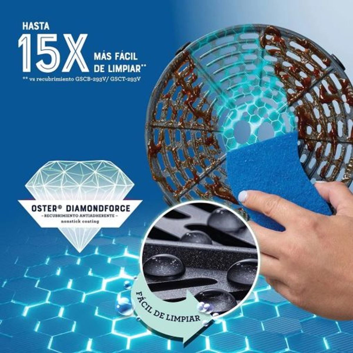 OSTER - Freidora de Aire Oster® 4L CKSTAF40MDF Negro