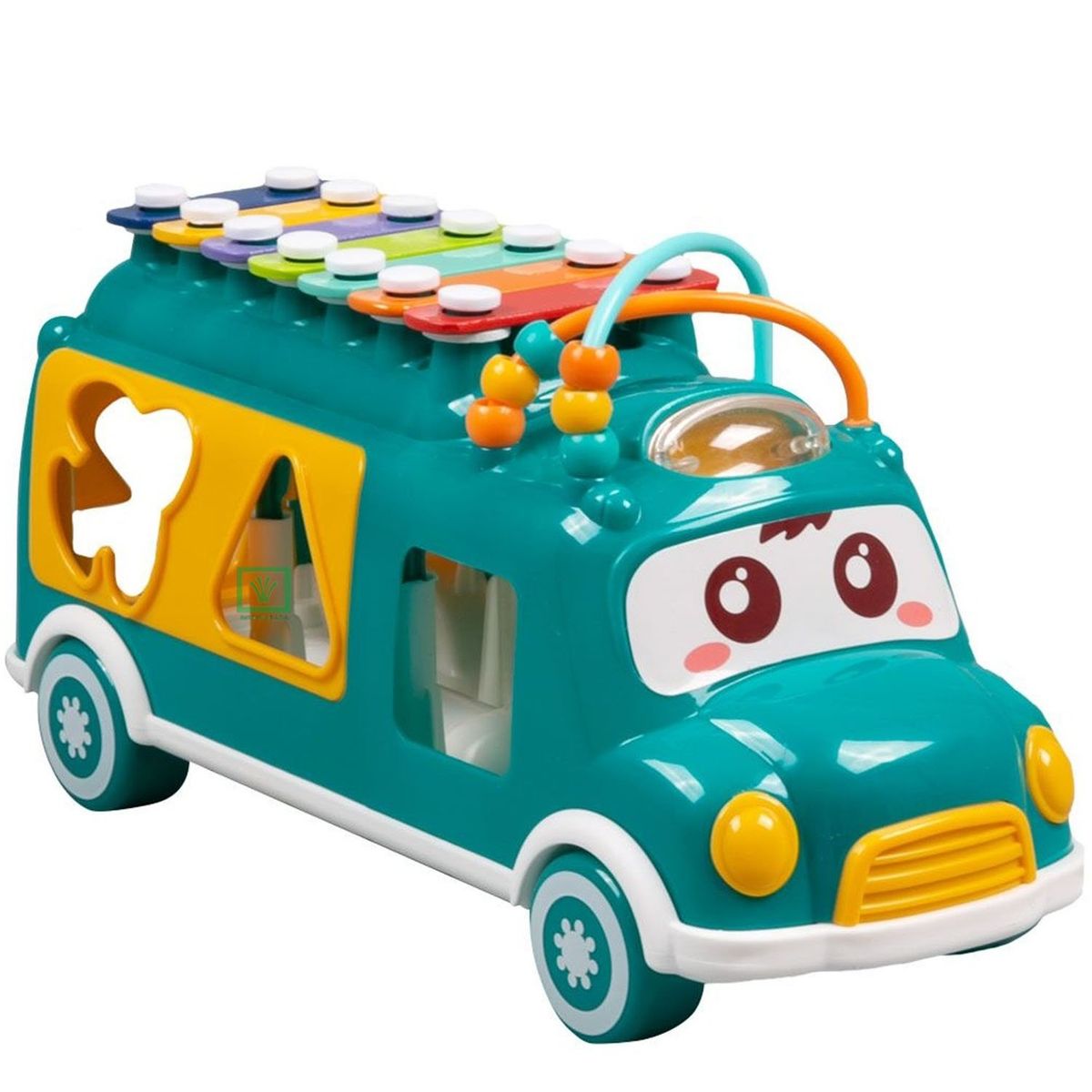 IDEAL - Camioncito Musical Xilofono y Bloques De Construcción Niño