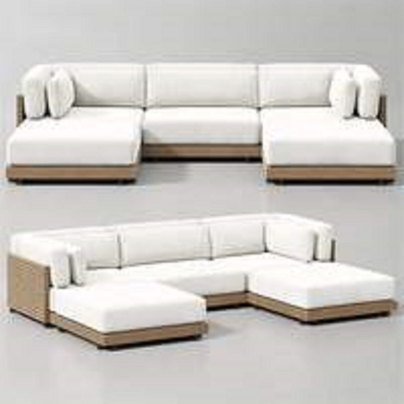 MOBILIARI - MP Sofá Modular Alexandra para Terraza o Jardín - Blanco