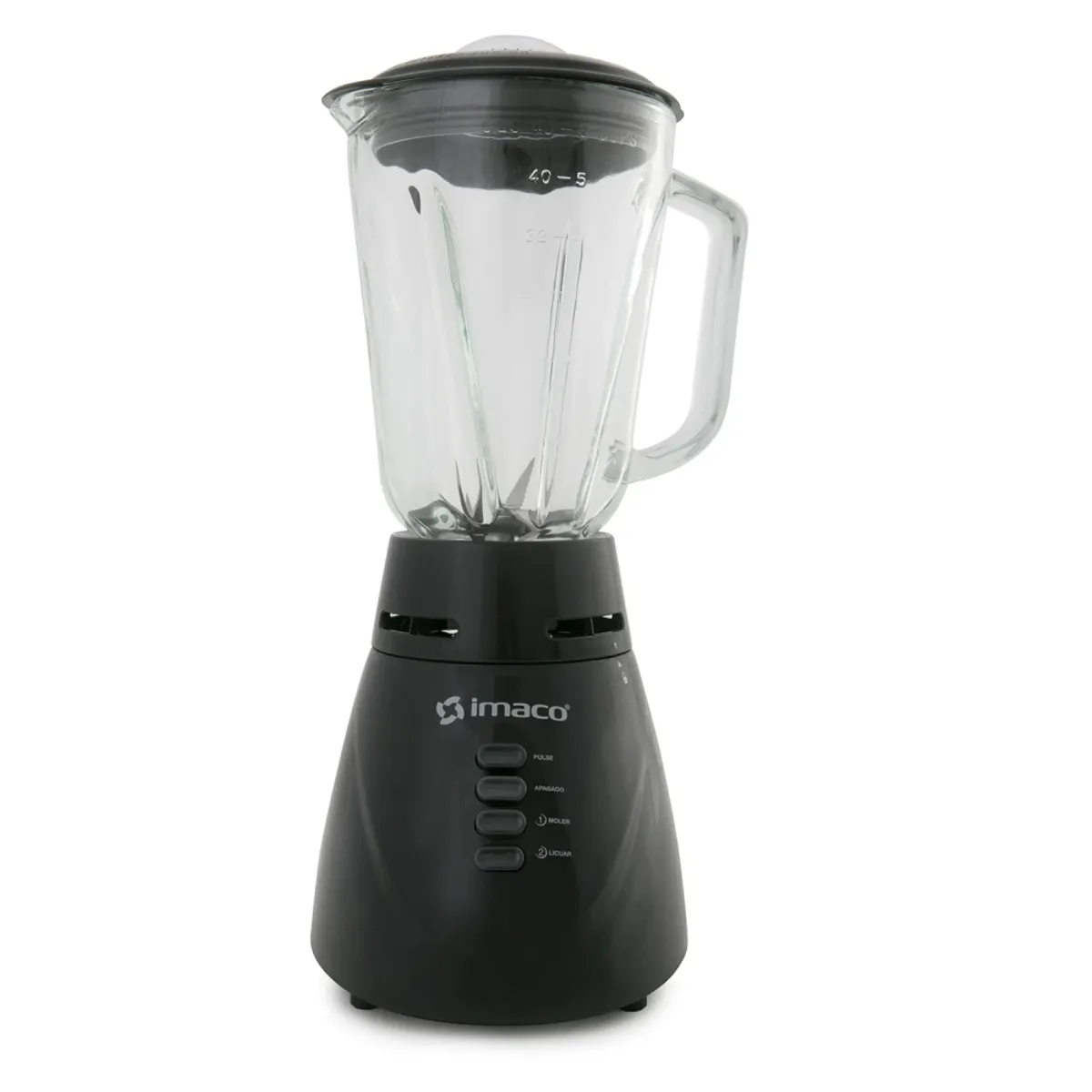 Imaco - Licuadora Imaco 125L cVaso de Vidrio BL4125VN  Negro