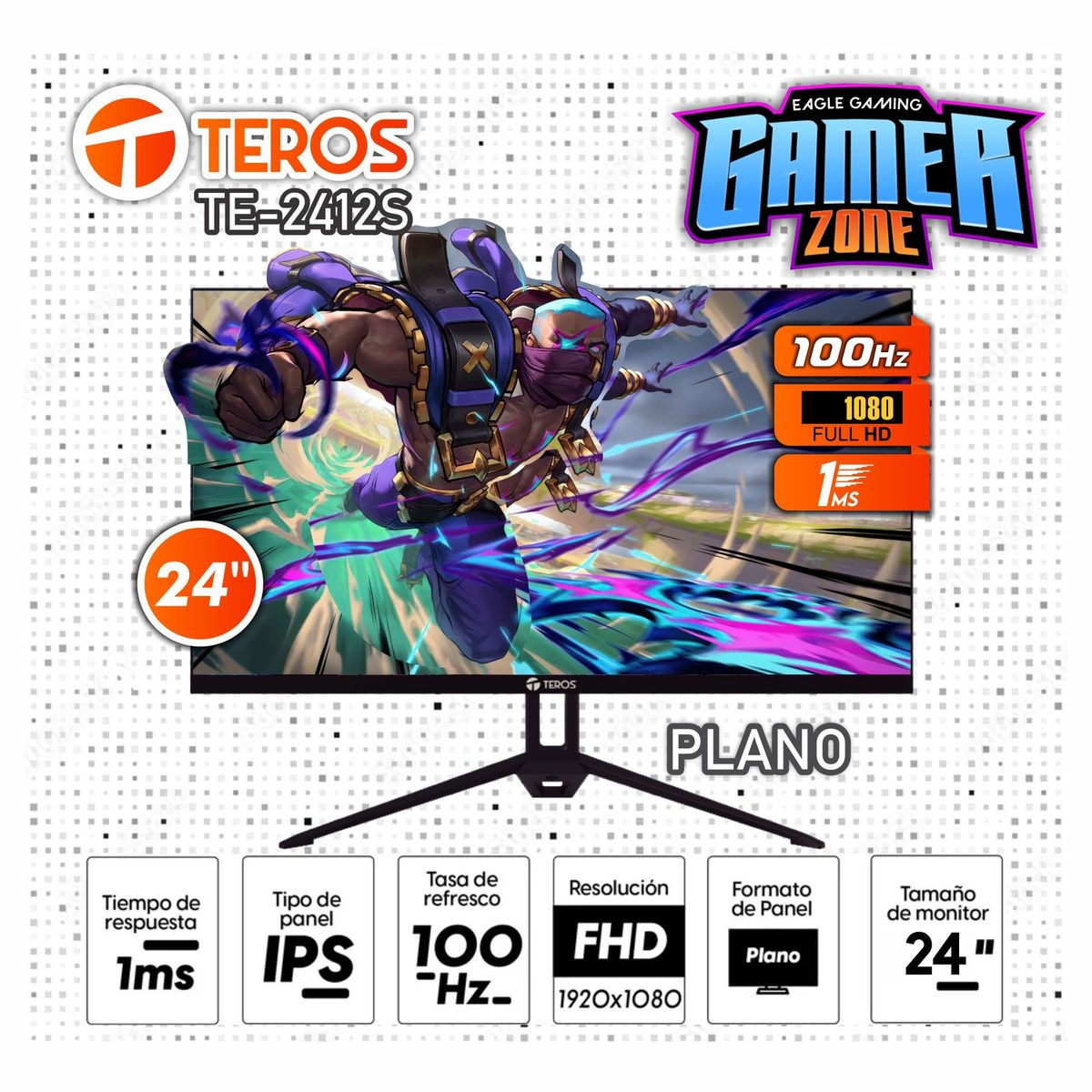 INTEL - Computadora PC Intel Core i7 13700 RAM 16GB SSD 500GB Monitor 24 FHD webcam