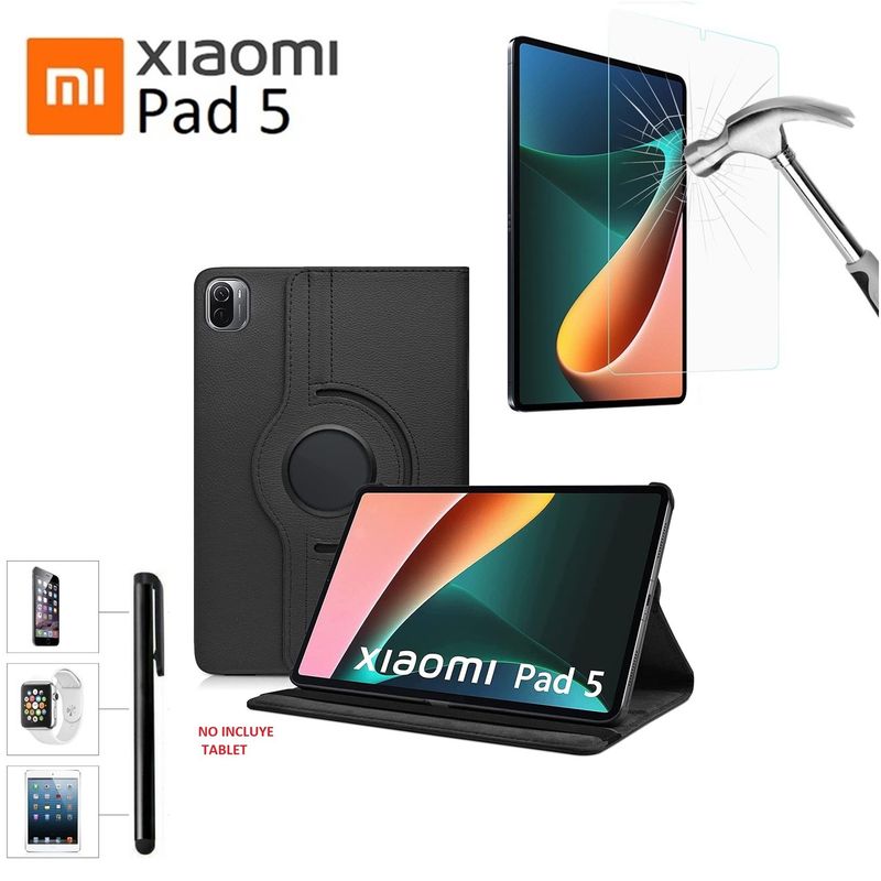 GENERICO - Funda + Mica + Lapiz para Xiaomi Pad 5 11.0 2021 Case Giratoria 360°