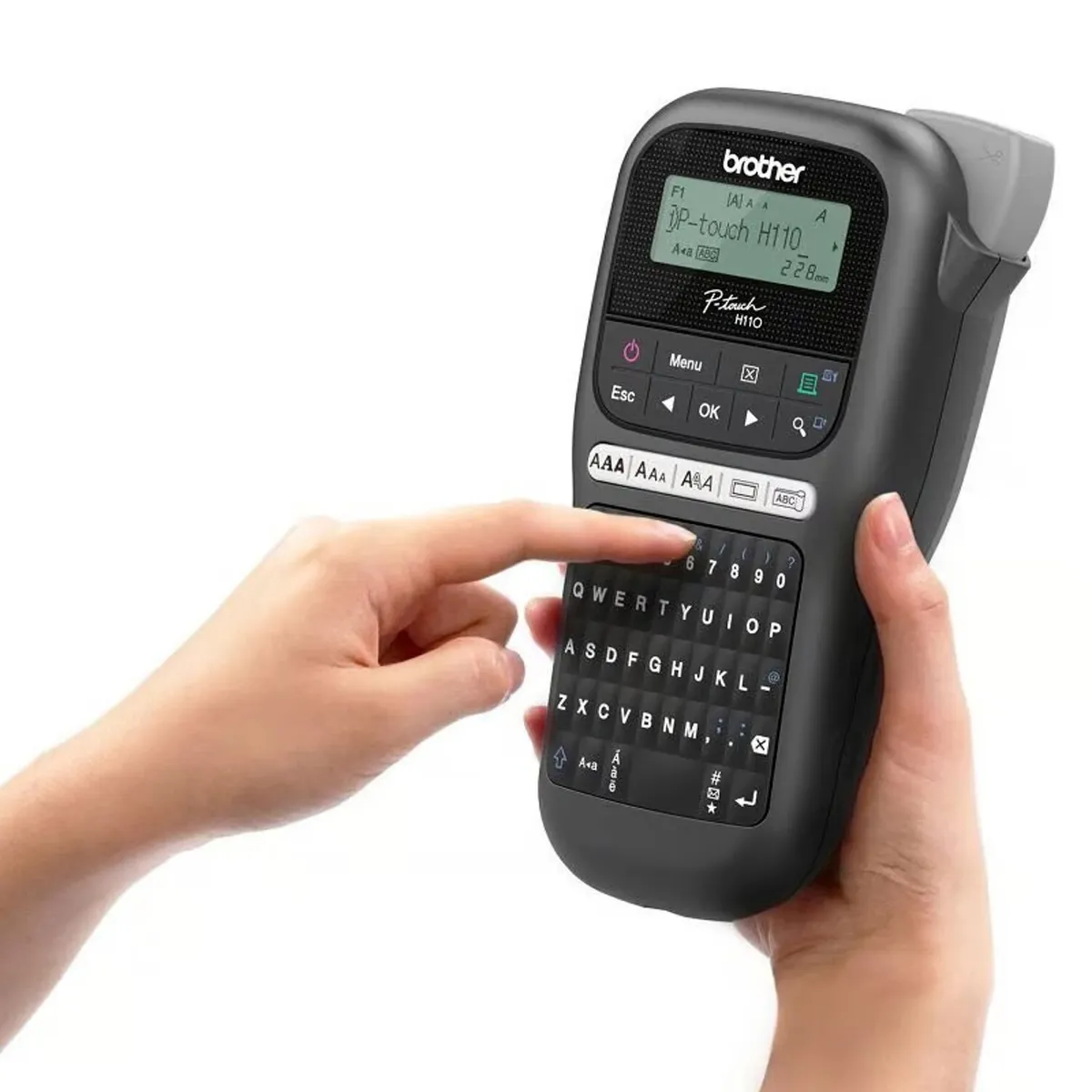 BROTHER - Rotuladora Brother PT-H110 Portatil Negro P-Touch