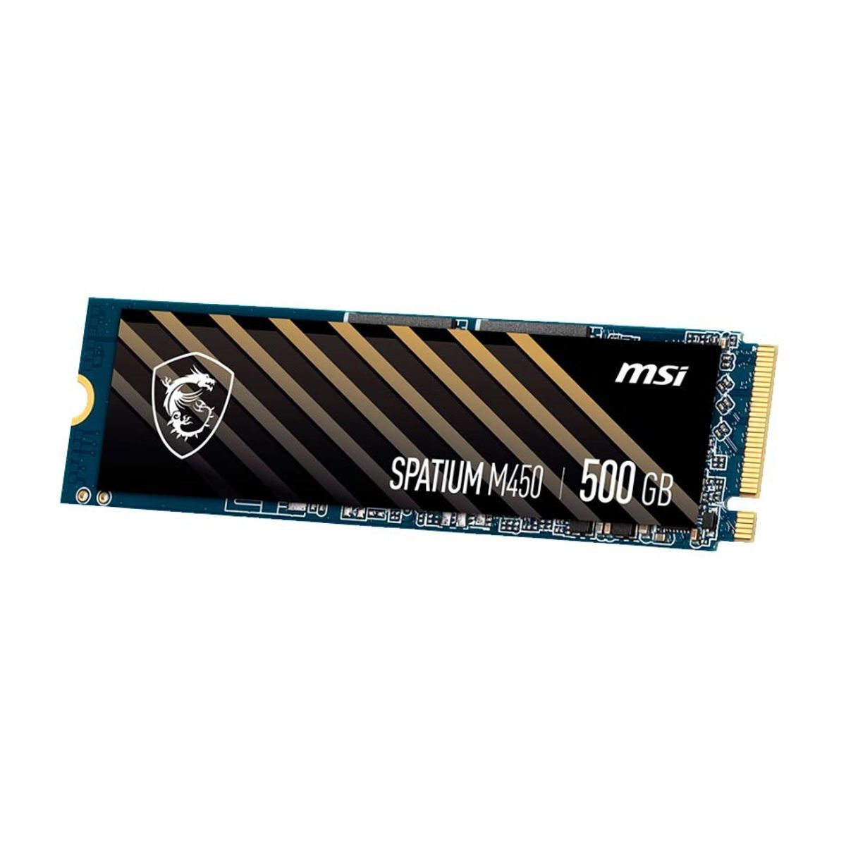 MSI - Disco SSD 500GB MSI M.2 NVMe, velocidad 3600 MB/s