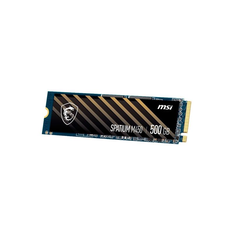 MSI - Disco SSD 500GB MSI M.2 NVMe, velocidad 3600 MB/s