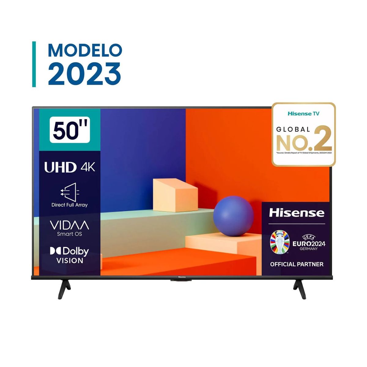 HISENSE - TELEVISOR HISENSE 50 UHD 4K DOLBY VISION SMART 50A6K