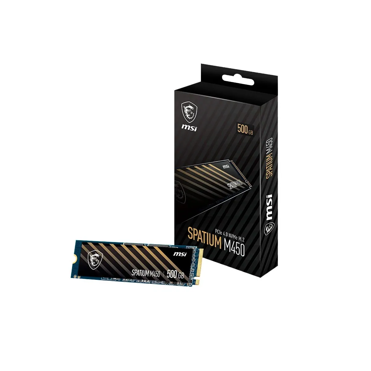 MSI - Disco Sólido MSI Spatium 500GB M.2 NVMe, velocidad 3600 MB/s