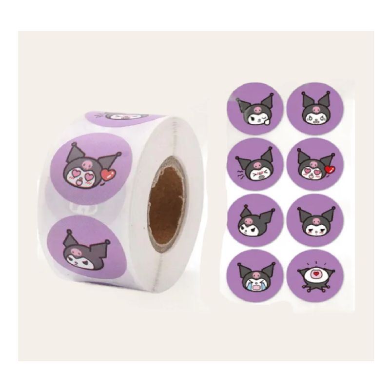 GENERICO - 100 stickers en rollo kawaii 4