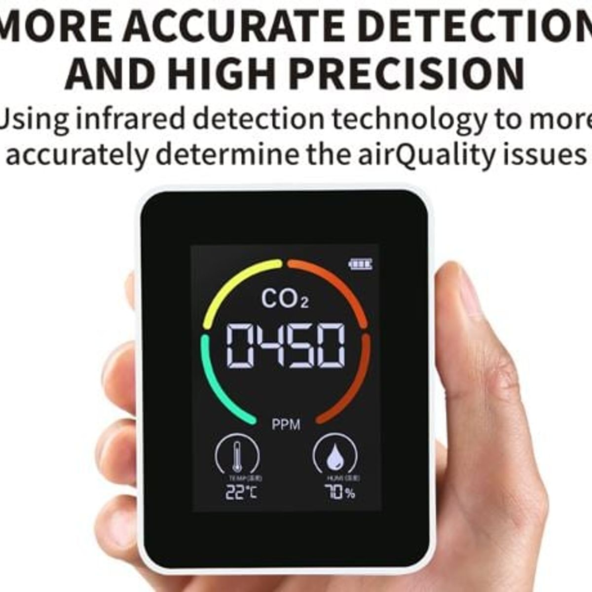 GENERICO - Medidor de Dióxido de Carbono CO2  3 EN 1
