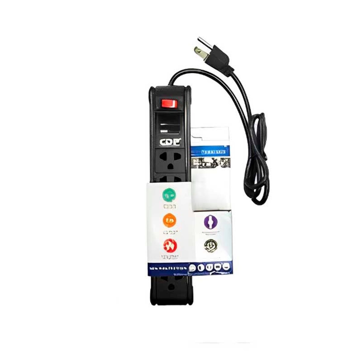 CDP - SUPRESOR DE PICOS CDP 06 TOMAS BLACK R-PS6