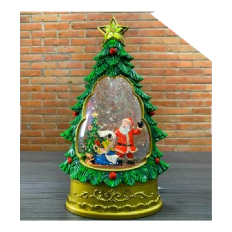 GENERICO - Lampara Papa Noel Adorno navideño Arbol de Navidad con Luces
