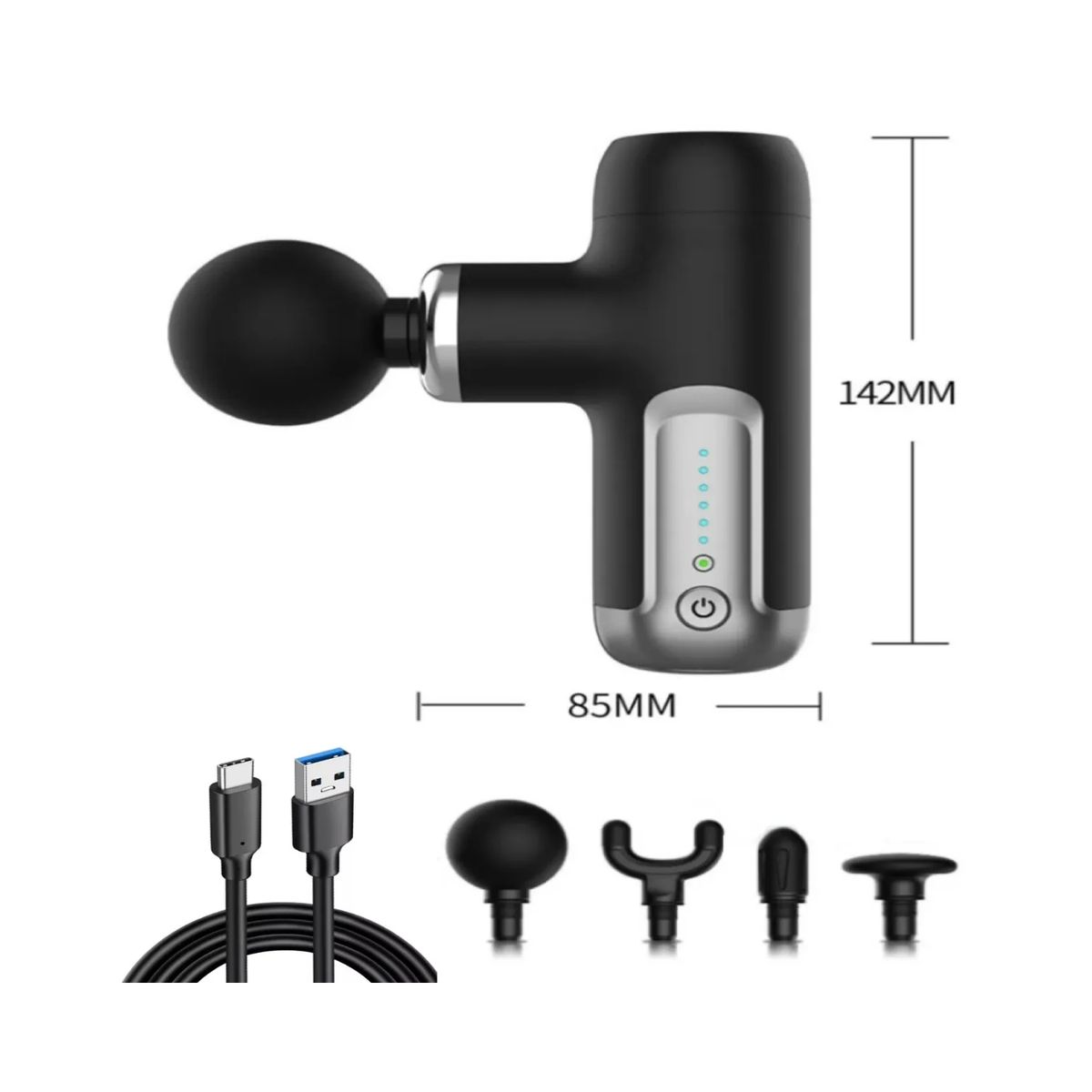 UNICARE - MASAJEADOR PISTOLA SUPER POTENTE