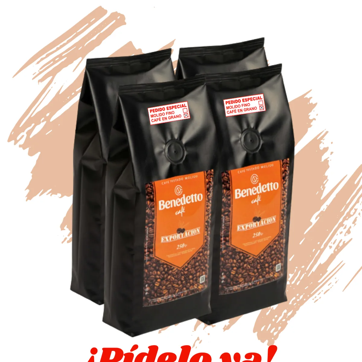 GENERICO - Café Benedetto 4 Pack en grano