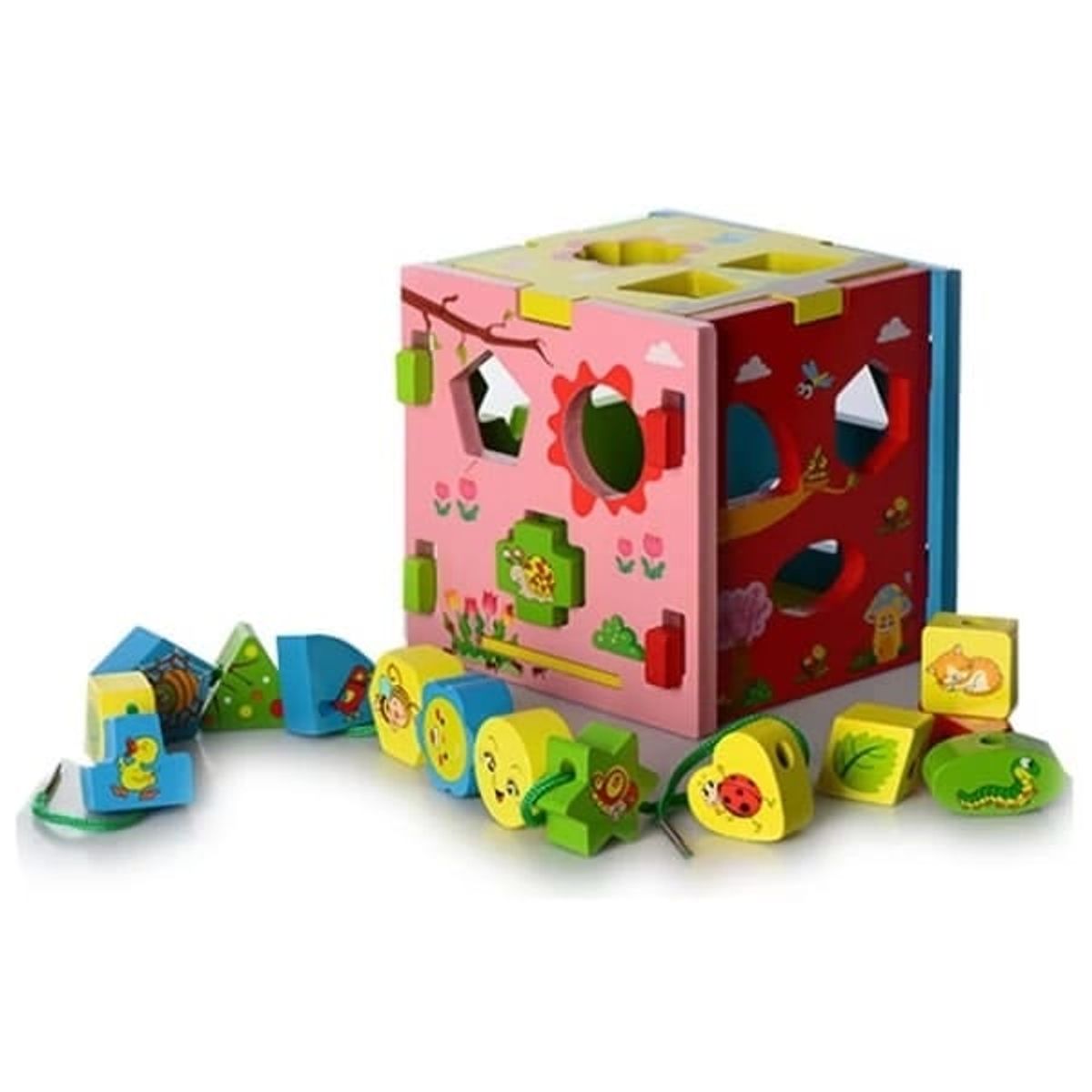 GENERICO - Cubo Didáctico Montessori Multifuncional