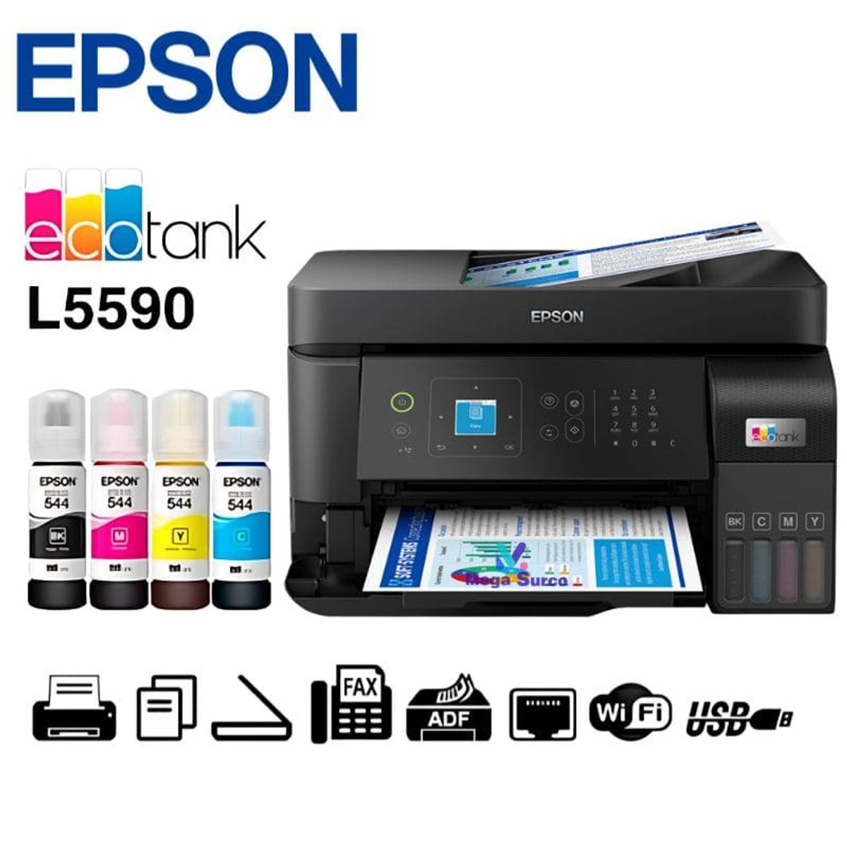 EPSON - Impresora Epson Ecotank L5590 Multifuncional ADF Wifi