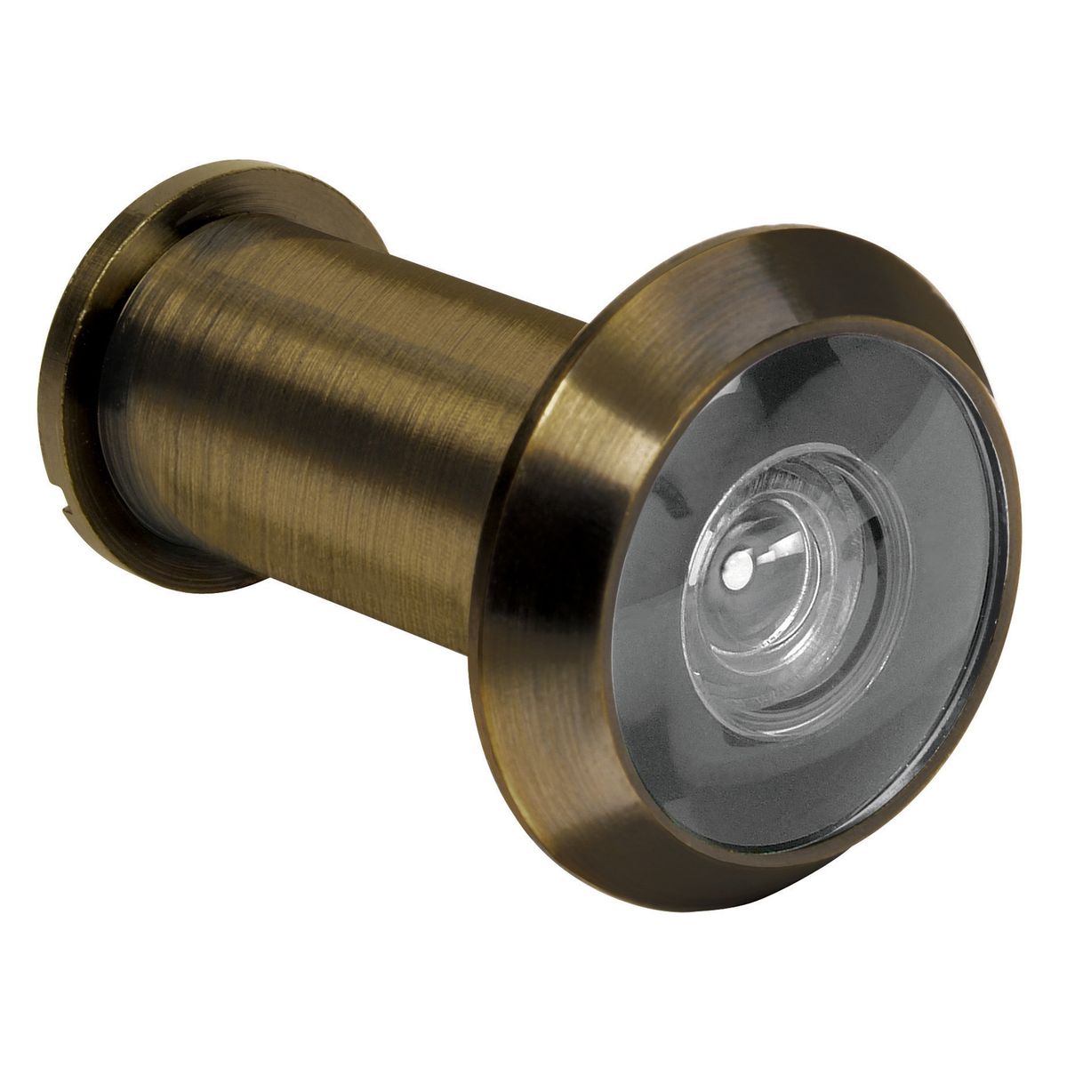 HERMEX - Mirilla Visor Lente de Vidrio para Puerta Laton Antiguo 43673 Hermex