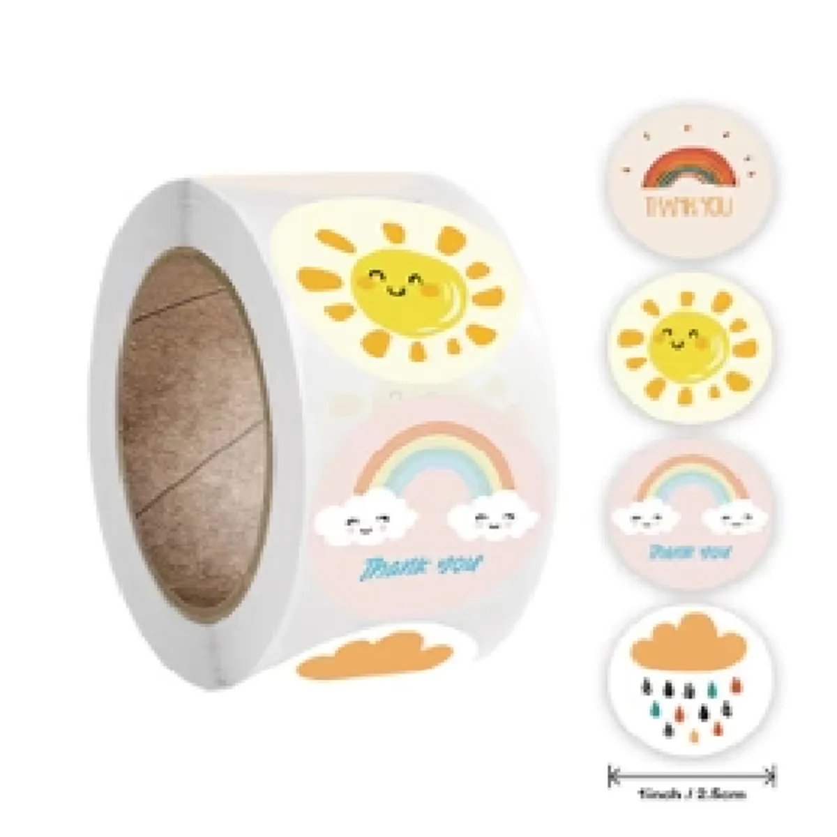 GENERICO - 100 stickers en rollo clima