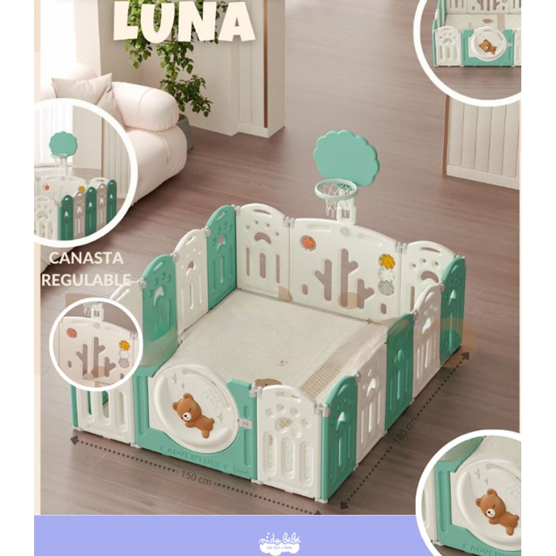 GENERICO - Centro de juegos de bebe Oso dormilón verde