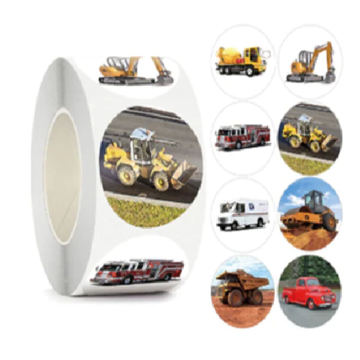 GENERICO - 100 stickers en rollo transporte 2