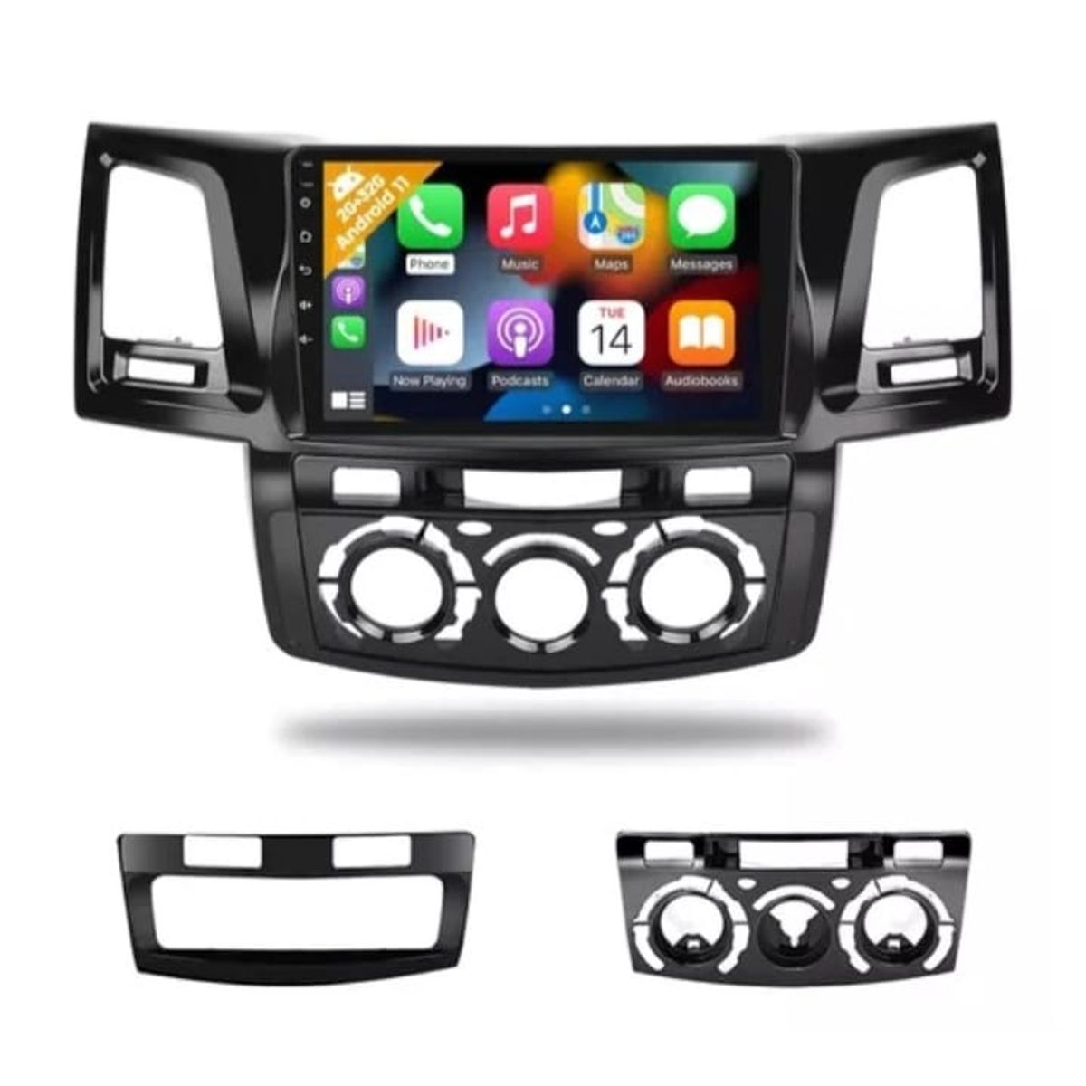 GENERICO - Autoradio Android Toyota Hilux Vigo AC  2005-2014 Carplay