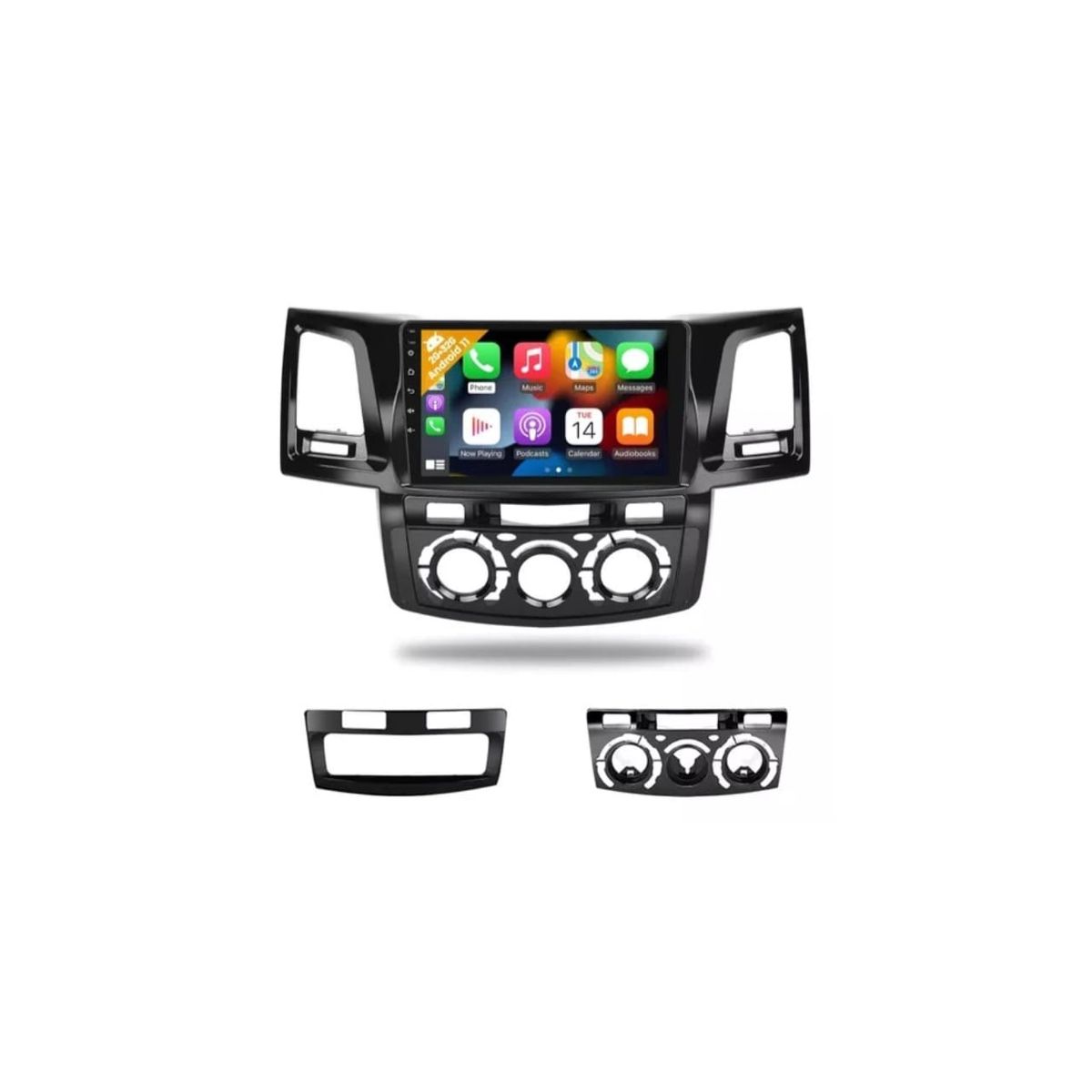 GENERICO - Autoradio Android Toyota Hilux Vigo AC  2005-2014 Carplay