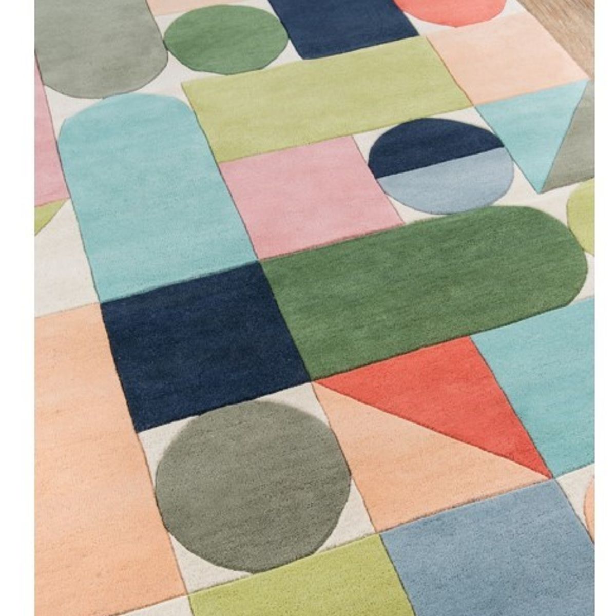 NATHAN - Alfombra Infantil de Lana Colores 168x107