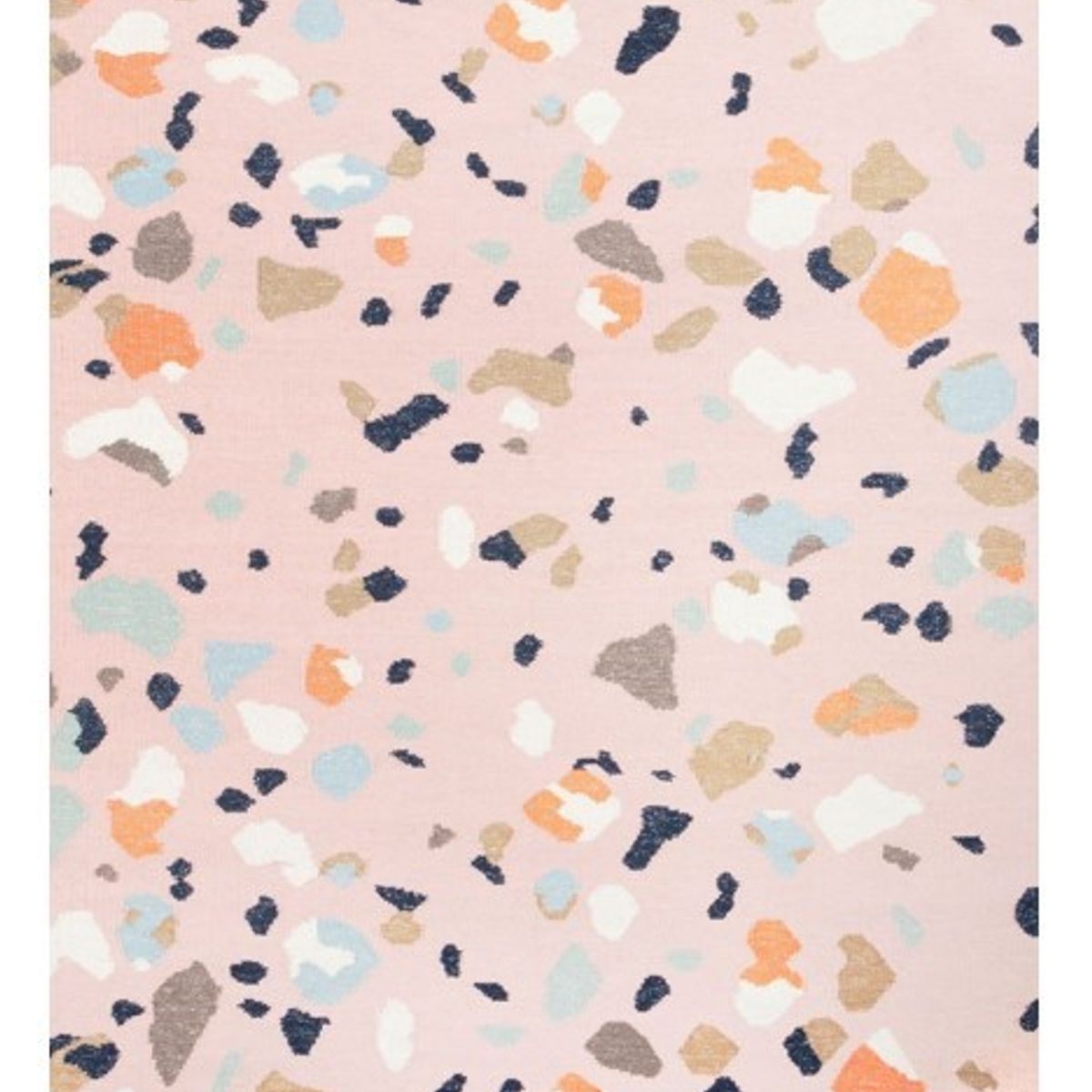 NATHAN - Alfombra Infantil de Lana Rosada 168x107