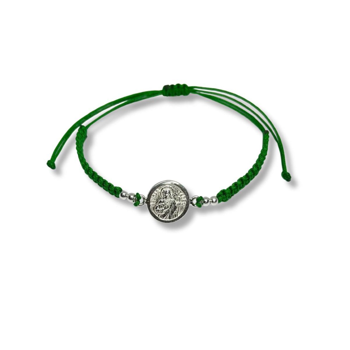 SANTORAL - Pulsera San Judas - Hilo y Plata