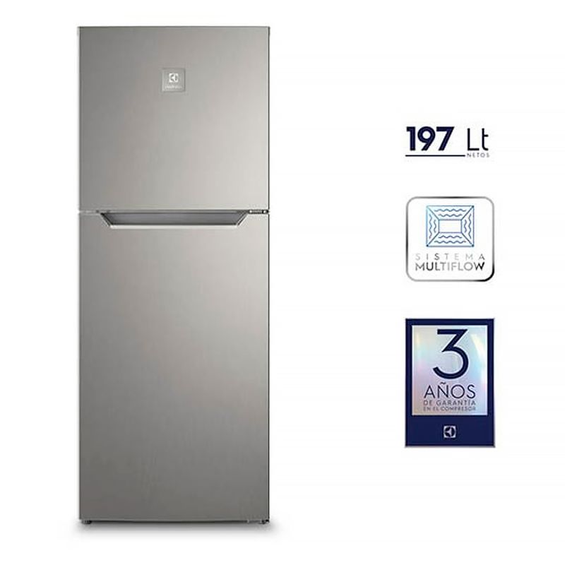 ELECTROLUX - Refrigeradora Electrolux Bottom Freezer NO FROST 197L  ERTS23G2HRS GRIS