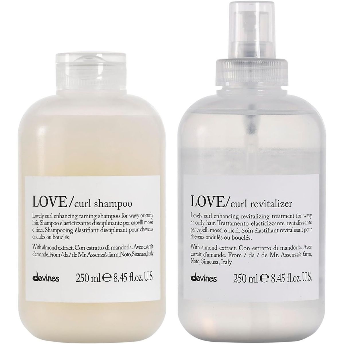 DAVINES - Shampoo Elastizante 250ml + Revitalizer Davines Love Curl