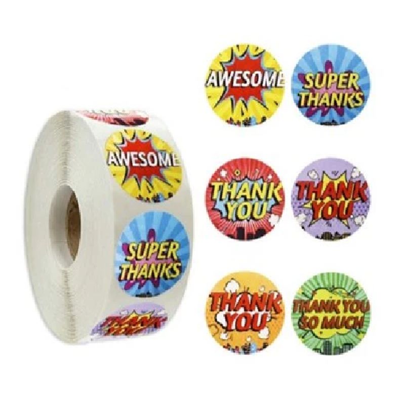 GENERICO - 100 stickers en rollo amazing 3