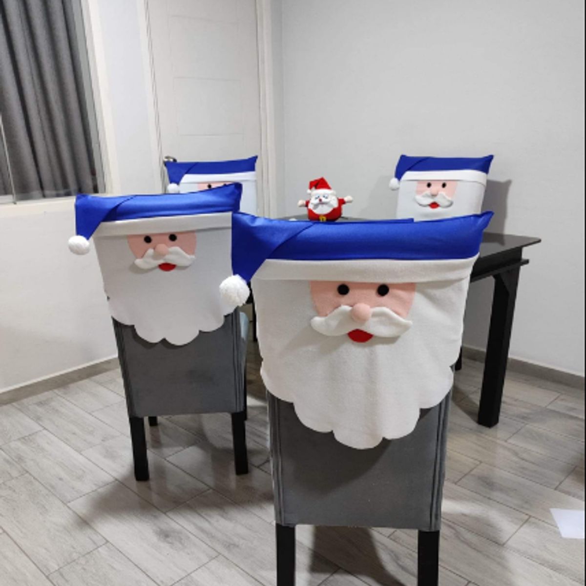 GENERICO - Fundas de Sillas Navideñas Modelo Gorrito- X4