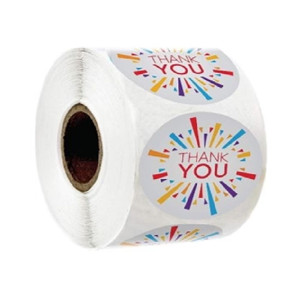 GENERICO - 100 stickers en rollo thank you, gracias 13
