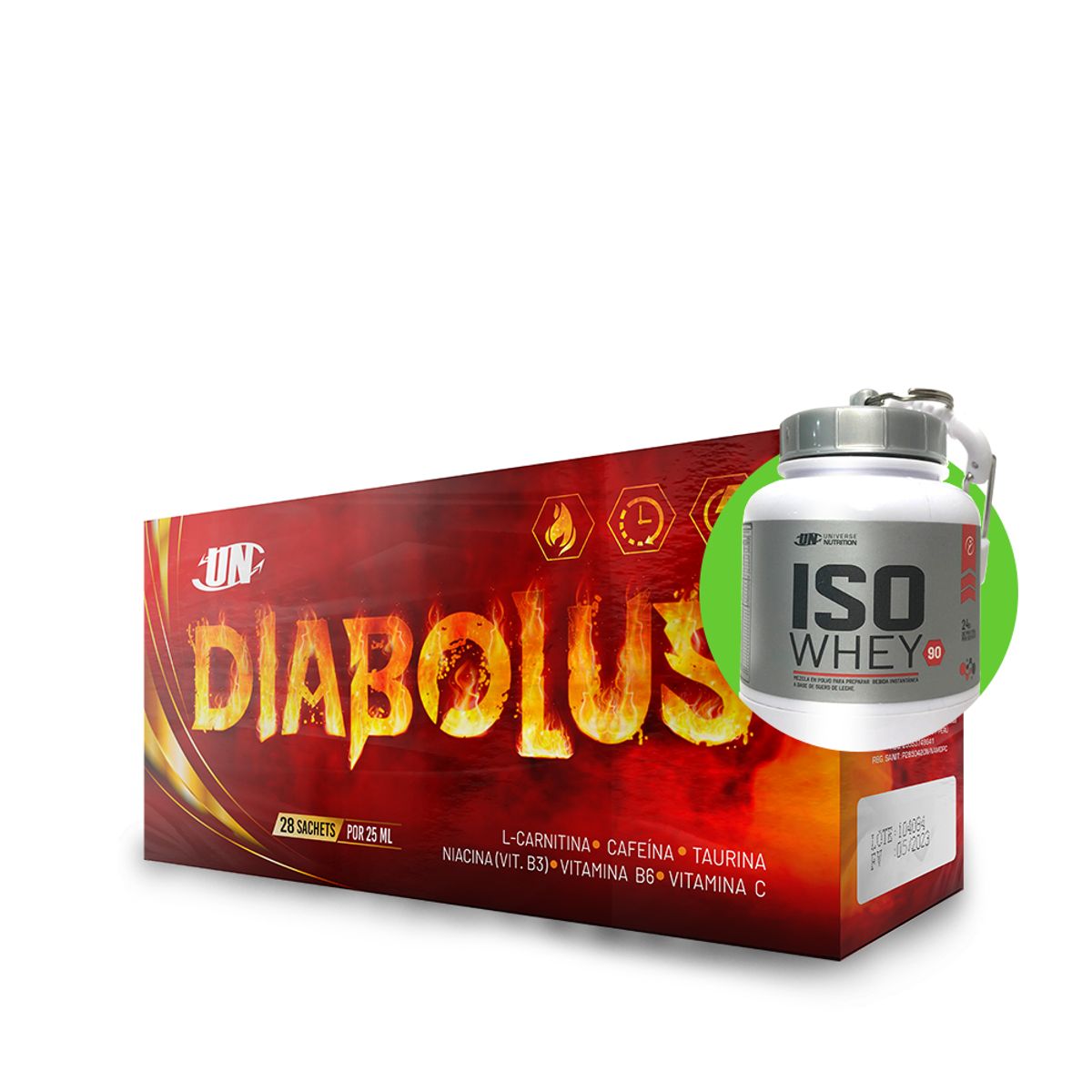 UNIVERSE NUTRITION - Diabolus 28 Sachets Quemador de Grasa UN Maracuya + Regalos