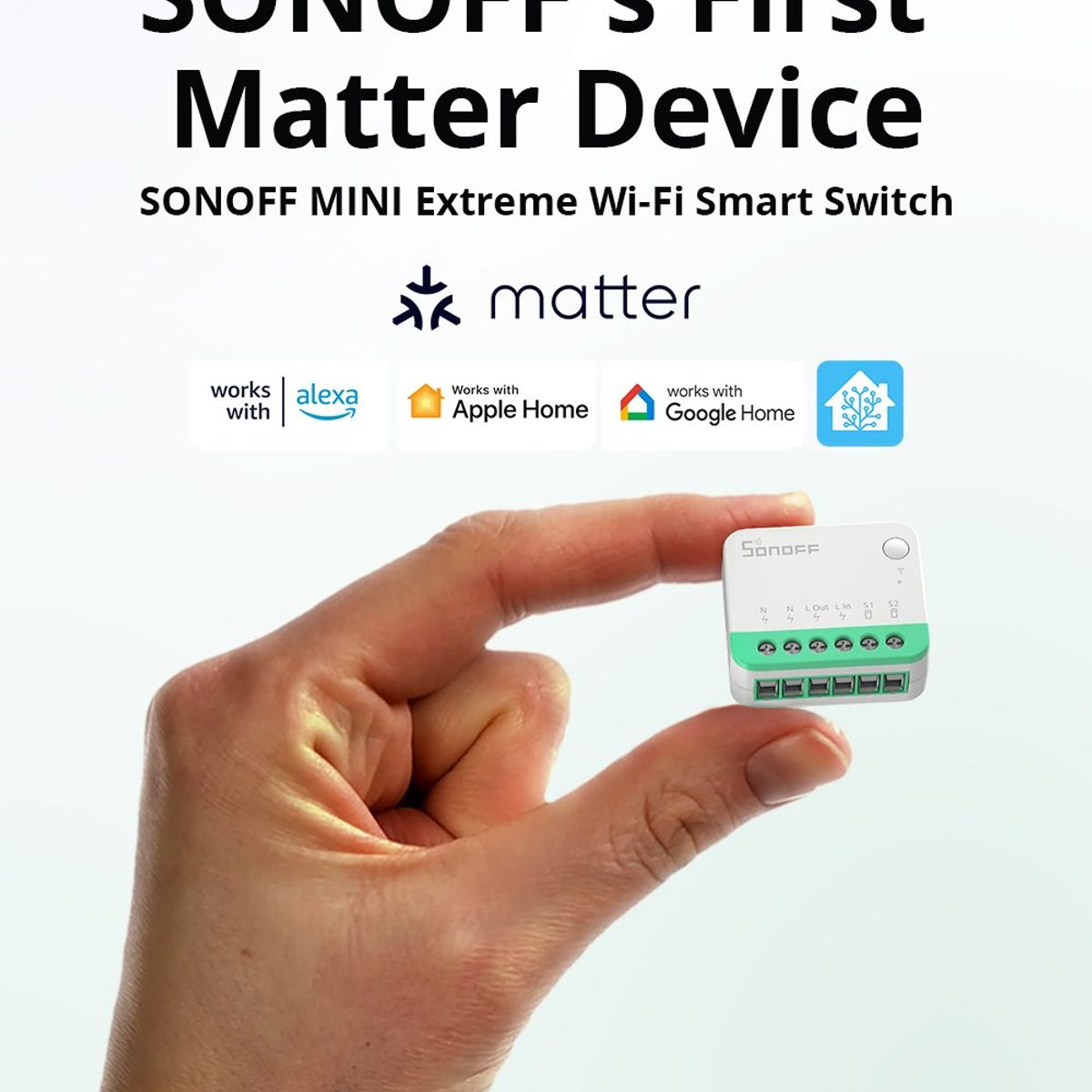 SONOFF - Interruptor inteligente WiFi Matter MINIR4M - SONOFF