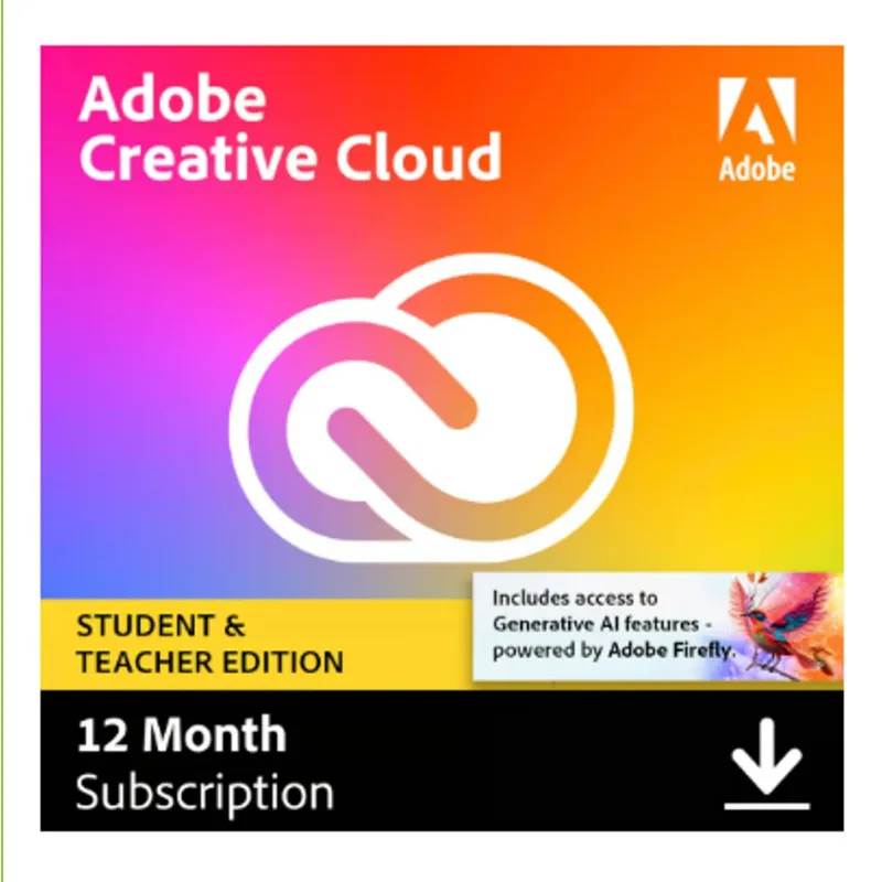 ADOBE - Licencia de Adobe Creative Cloud 1 Año Windows / Mac con iStock y Firefly Pro