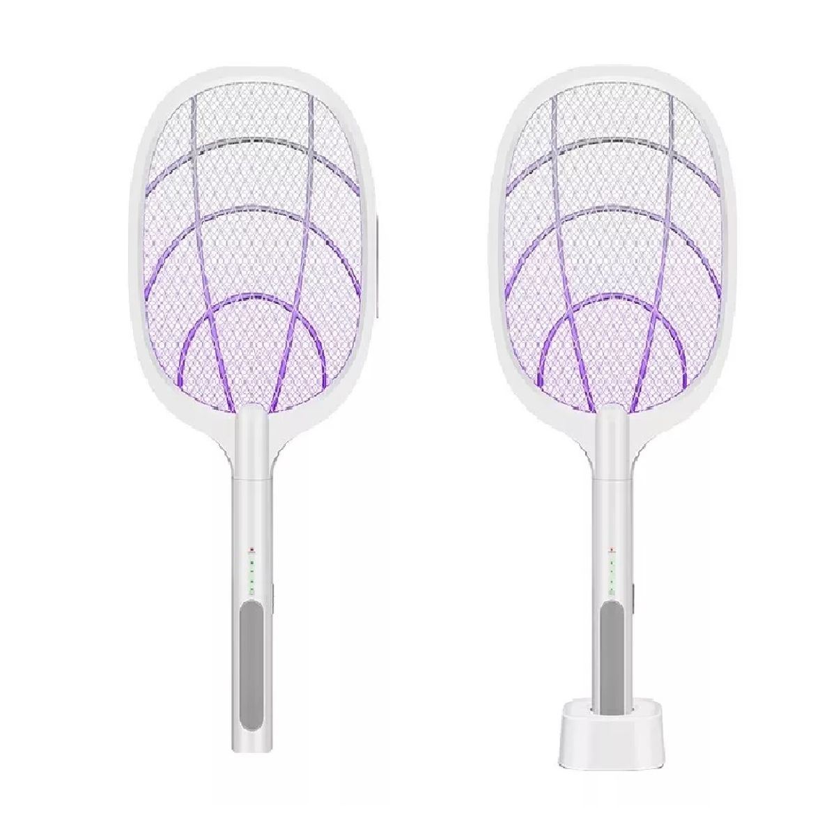 OEM - Raqueta Electrica Mata Zancudo Mosquitos Insectos Con Base