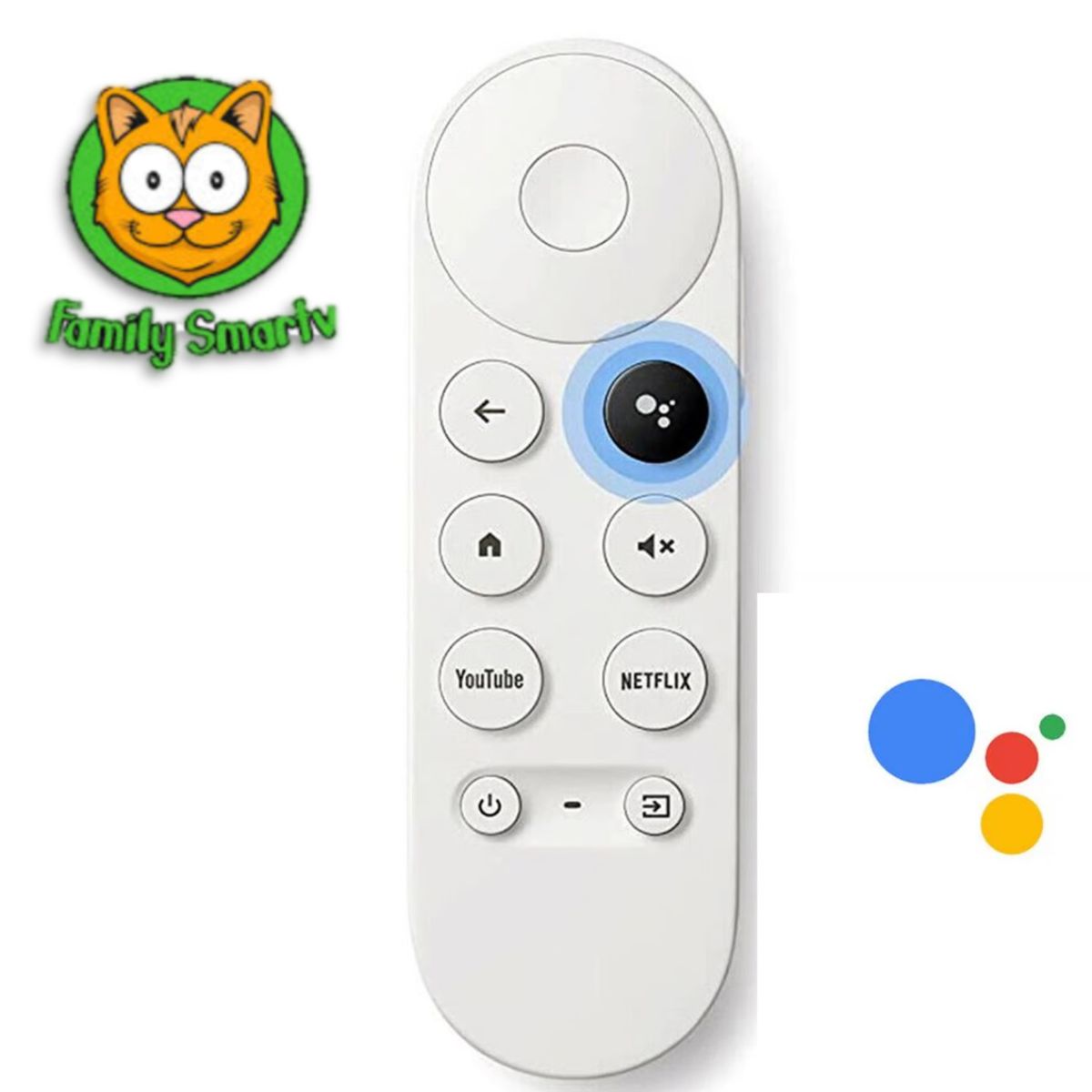 GENERICO - Control Remoto Para Google TV Chromecast 4K Snow G9N9N 2020 + Plias