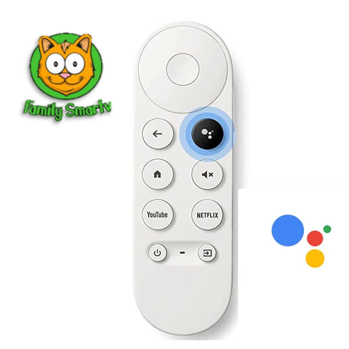 GENERICO - Control Remoto Para Google TV Chromecast 4K Snow G9N9N 2020 + Plias