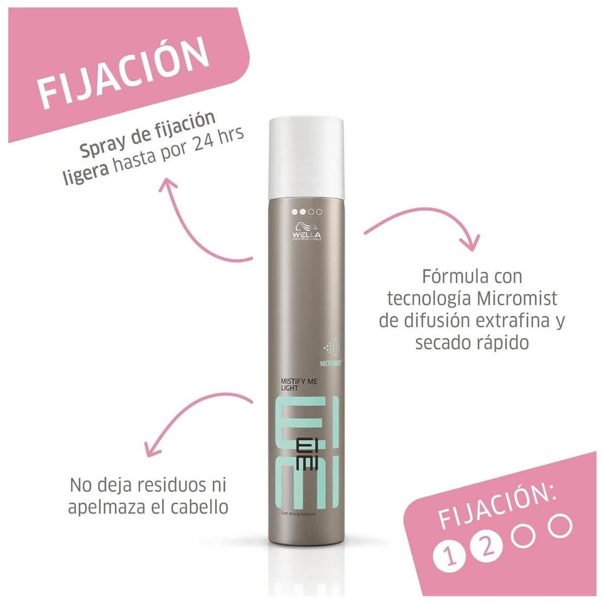 WELLA - Laca Spray Fijador Ligero Wella Eimi Mistify Me Light 500ml