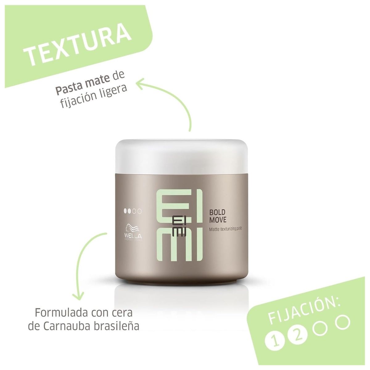 WELLA - Pasta Cera Mate con Fijación Ligera Wella Eimi Bold Move 150ml