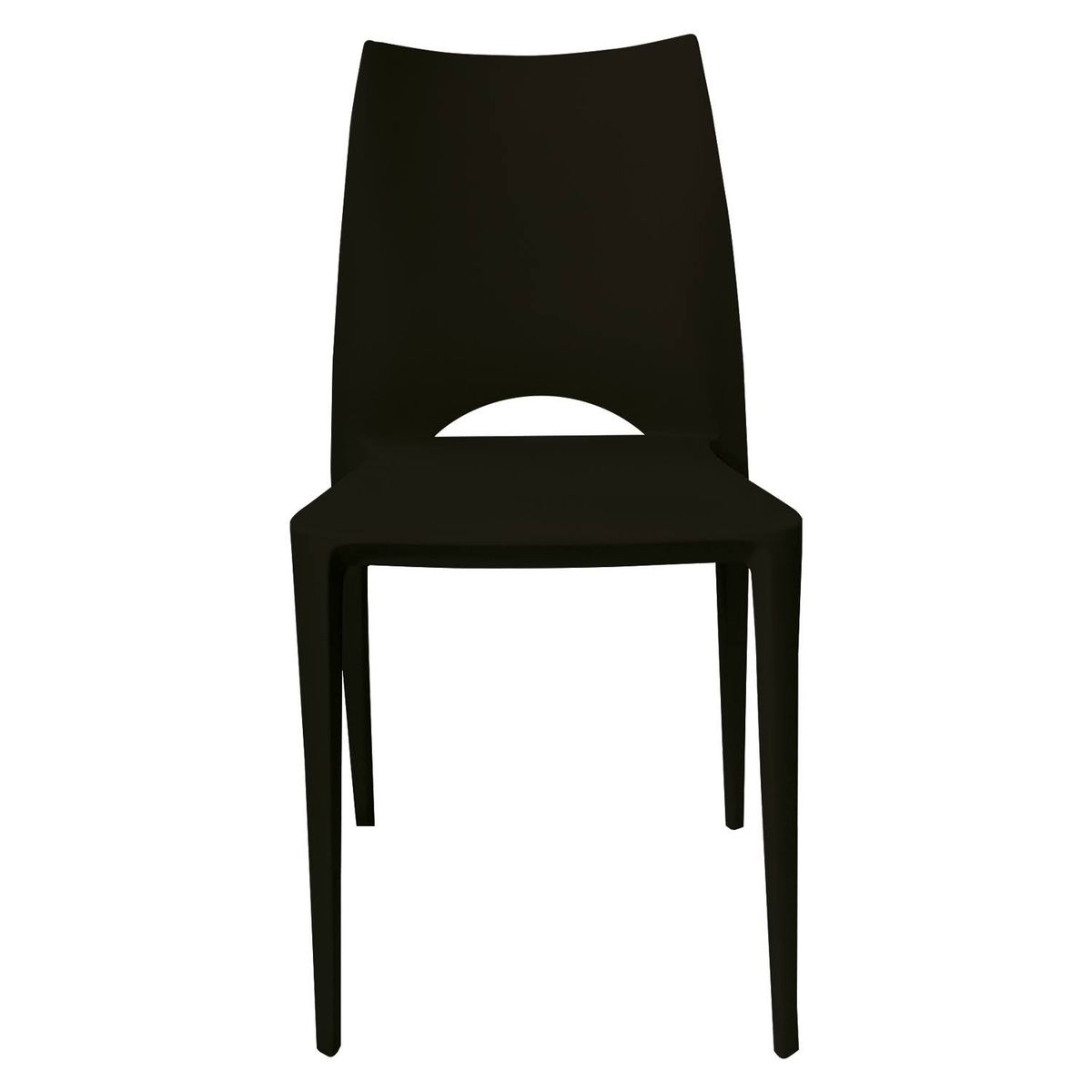 ARKIMUEBLES - Silla de polipropileno modelo Valerie negro