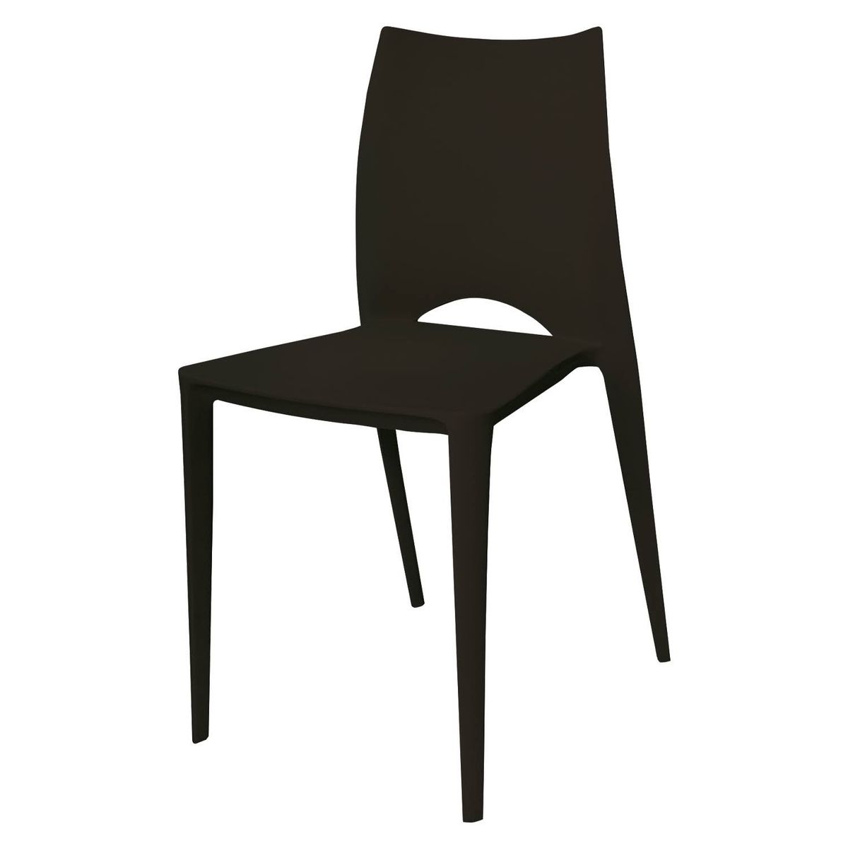 ARKIMUEBLES - Silla de polipropileno modelo Valerie negro