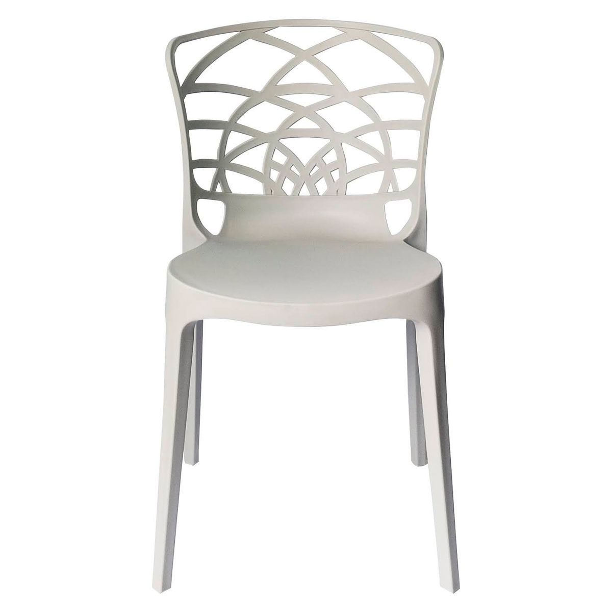 ARKIMUEBLES - Silla de polipropileno modelo Charlize gris