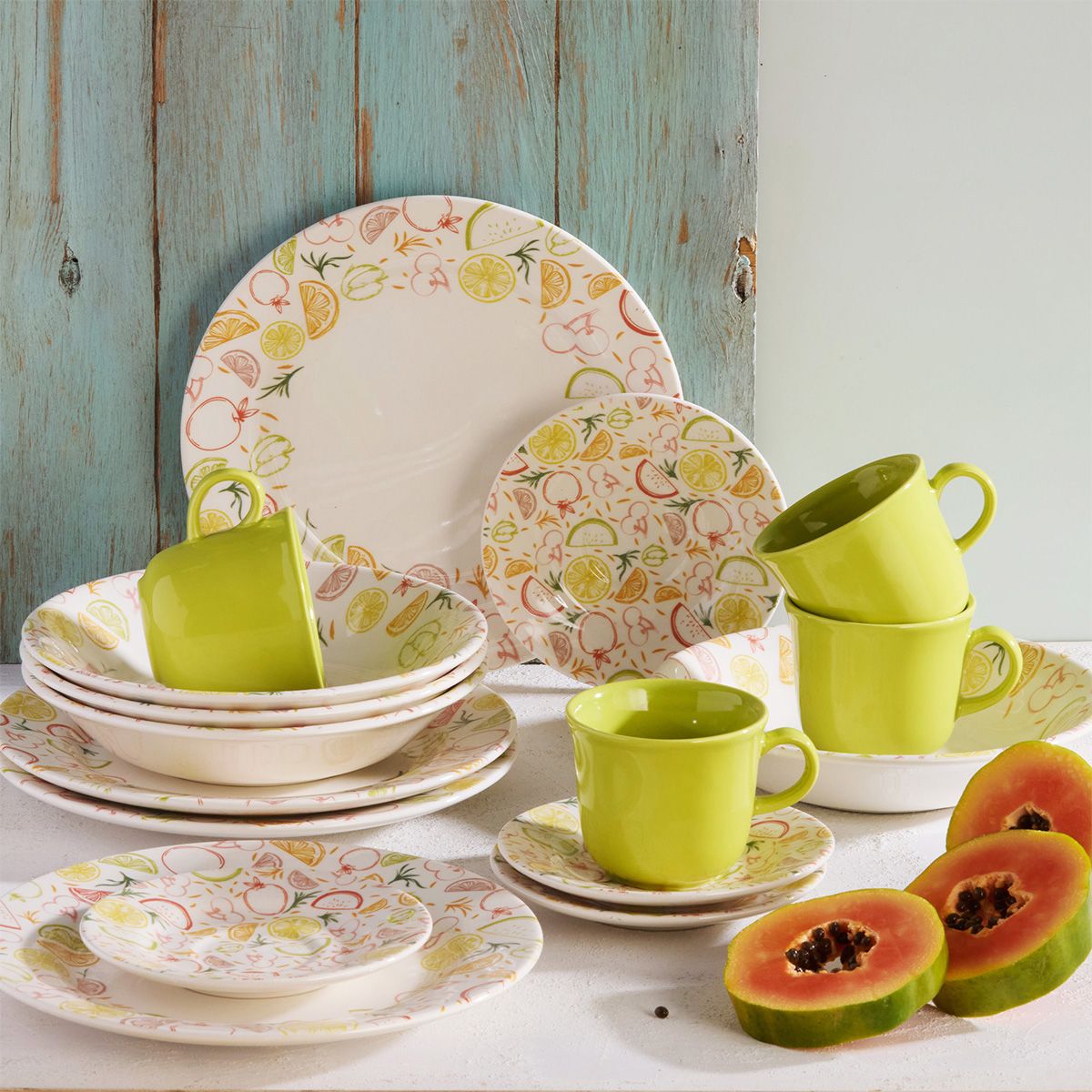 CORONA - Juego de Vajilla NECTAR  16 Piezas Corona