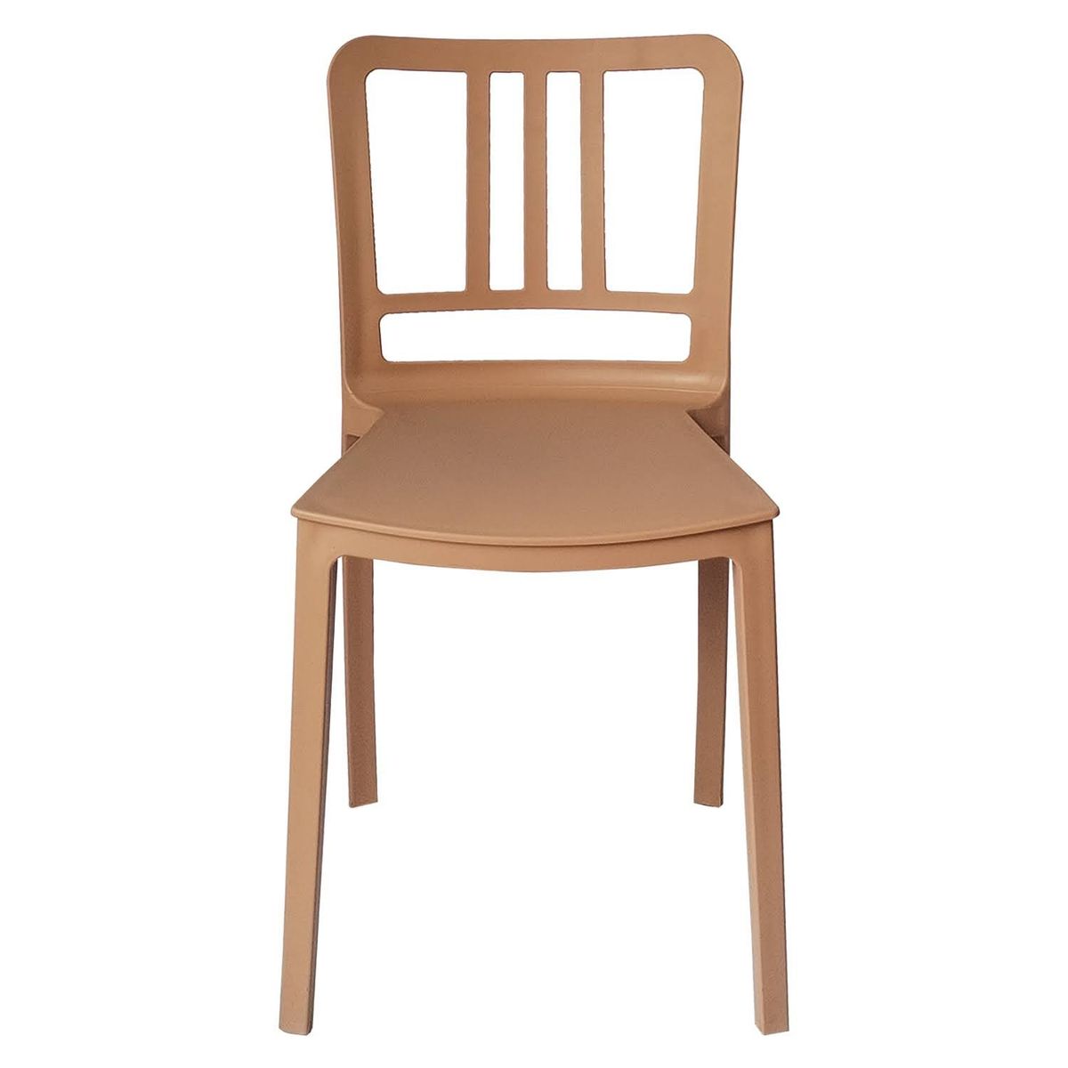 ARKIMUEBLES - Silla de polipropileno modelo Charlotte mocca