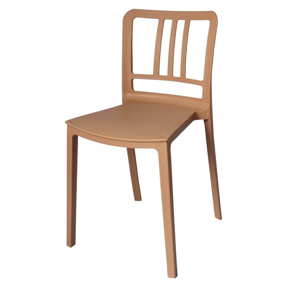 ARKIMUEBLES - Silla de polipropileno modelo Charlotte mocca